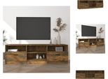 Mobile Tv Vidaxl Rovere Fumé 150X33,5X45 Cm Materiale A Base Di Legno - Mobili Tv