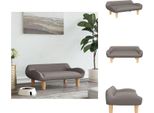 Vidaxl Letto Per Cani Taupe 70X40X24 Cm In Tessuto - Letti Per Cani