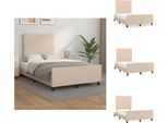 Vidaxl Struttura Letto Con Testiera Cappuccino-Marrone 120X200 Cm In Pelle Finta - Letti E Strutture Letto