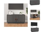 Vidaxl Mobile Tv Grigio 80X34X40 Cm In Legno Di Pino Massiccio - Mobili Tv