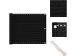 Vidaxl Schermo Privacy Per Balcone Nero 75X500 Cm Hdpe - Ombrelloni E Tende Da Sole