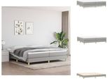 Vidaxl Letto A Molle Insacchettate Grigio Chiaro 200X200 Cm In Tessuto - Letti E Strutture Letto