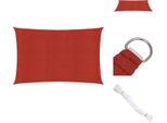 Vidaxl Tenda Da Sole 160 G/M² Rosso 3,5X5 M Hdpe - Ombrelloni E Tende Da Sole