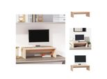 Vidaxl Supporto Per Monitor 50X27X15 Cm In Legno Di Pino Massiccio - Mobili Tv