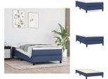 Vidaxl Letto Boxspring Blu 100X200 Cm In Tessuto - Letti E Strutture Letto