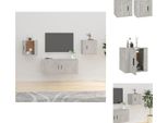 Vidaxl Mobili Tv A Parete 2 Pz. Grigio Cemento 40X34,5X40 Cm - Mobili Tv