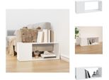 Mobile Tv Vidaxl Bianco 80X24X32 Cm In Legno - Mobili Tv