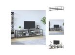 Mobile Tv Vidaxl Grigio Sonoma 200X30X50 Cm In Legno E Metallo - Mobili Tv