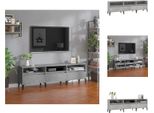 Mobile Tv Vidaxl Grigio Cemento 150X30X44,5 Cm Materiale A Base Di Legno - Mobili Tv