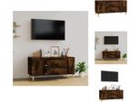 Mobile Tv Vidaxl Rovere Fumé 102X44,5X50 Cm Materiale A Base Di Legno - Mobili Tv