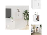 Vidaxl Mobile Tv A Parete Bianco 40X34,5X40 Cm - Mobili Tv