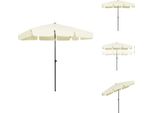 Vidaxl Ombrellone Da Spiaggia Giallo Sabbia 200X125 Cm - Ombrelloni E Tende Da Sole