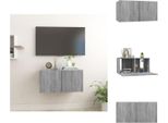 Vidaxl Mobile Tv A Parete Grigio Sonoma 60X30X30 Cm In Legno - Mobili Tv
