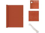Vidaxl Schermo Privacy Per Balcone Arancione 120X500 Cm Hdpe - Ombrelloni E Tende Da Sole