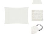 Vidaxl Tenda Da Sole 160 G/M² Bianco 3,5X4,5 M Hdpe - Ombrelloni E Tende Da Sole
