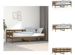 Vidaxl Letto Da Giorno In Pino Massiccio Marrone Miele 80X200 Cm - Letti E Strutture Letto