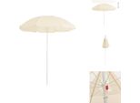 Vidaxl Ombrellone Con Palo In Acciaio Color Sabbia 180 Cm - Ombrelloni E Tende Da Sole