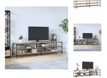 Mobile Tv Vidaxl Rovere Sonoma 200X30X50 Cm Materiale A Base Di Legno E Metallo - Mobili Tv