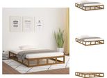 Vidaxl Letto In Legno Massiccio Marrone Miele 150X200 Cm - Letti & Reti