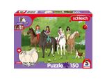 Schmidt Puzzle Schleich Viaggio Nella Natura 150 Pezzi + Schleich Figura