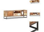 Mobile Tv Vidaxl 120X30X40 Cm In Legno Massiccio Antico - Mobili Tv