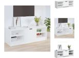 Mobile Tv Vidaxl Bianco 102X35X36,5 Cm In Legno - Mobili Tv