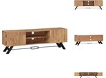 Mobile Tv Vidaxl 140 X 30 X 45 Cm In Legno Massiccio Di Acacia - Mobili Tv