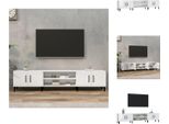 Vidaxl Mobile Tv Bianco Lucido 180X31,5X40 Cm Materiale A Base Di Legno - Mobili Tv