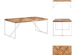 Vidaxl Tavolo Da Pranzo 180X90X76 Cm In Legno Massiccio Di Acacia E Mango - Tavoli Da Pranzo
