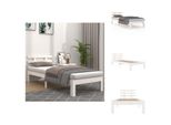 Vidaxl Letto In Legno Massiccio Bianco 90X190 Cm - Letti & Reti