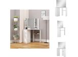 Vidaxl Tavolino Da Toilette Angolare Bianco - Tavolini Da Toilette