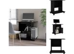 Vidaxl Scrivania Nera 80X50X75 Cm In Legno - Scrivanie