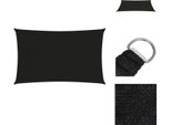 Vidaxl Tenda Da Sole 160 G/M² Nero 2,5X4,5 M Hdpe - Ombrelloni E Tende Da Sole