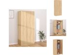 Vidaxl Armadio Rovere Sonoma 90X52X200 Cm Materiale A Base Di Legno - Armadi