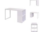 vidaXL Schreibtisch 120×60×75 cm Weiß - Schreibtische