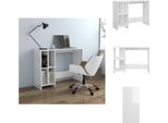 Vidaxl Scrivania Per Computer Bianco Lucido 102,5X35X75 Cm In Legno - Scrivanie