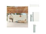 Vidaxl Tenda Laterale Estensibile 180X600 Cm Crema - Ombrelloni E Tende Da Sole