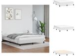 Vidaxl Struttura Letto Bianca 140X200 Cm In Similcuoio - Letti E Strutture Letto
