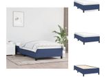 Vidaxl Struttura Letto Blu 80X200 Cm In Tessuto - Letti E Strutture Letto