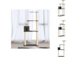 Vidaxl Albero Tiragraffi Con Graffiatoi In Sisal Grigio Scuro 147 Cm - Alberi Tiragraffi
