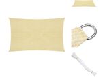 Vidaxl Tenda Da Sole 160 G/M² Beige 2,5X4,5 M Hdpe - Ombrelloni E Tende Da Sole