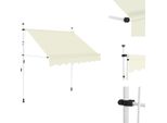 Vidaxl Tenda Da Sole Retrattile A Comando Manuale 150 Cm Bianco Crema - Tende Da Sole
