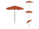 Vidaxl Ombrellone Terracotta Rosso 180X120 Cm - Ombrelloni E Tende Da Sole