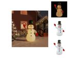 Vidaxl Pupazzo Di Neve Gonfiabile Con Led 120 Cm - Luci Di Natale