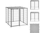 Vidaxl Cuccia Per Cani Argento 110X110X110 Cm In Acciaio - Cucce Per Cani E Recinti