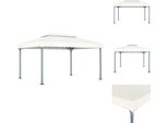 Vidaxl Padiglione 400 X 300 Cm Crema Alluminio - Padiglioni E Tende Per Feste