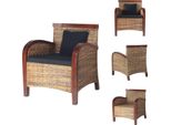 Vidaxl Poltrona In Rattan Intrecciato A Mano - Poltrona
