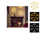 Vidaxl Led Silhouette Fiocco Di Neve 72 Led Bianco Caldo 38X37 Cm - Illuminazione Natalizia