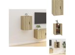 Vidaxl Mobile Tv A Parete In Rovere Sonoma 40X34,5X60 Cm - Mobili Tv