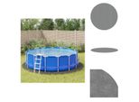 Vidaxl Panno Per Piscine Grigio Chiaro Ø500 Cm Geotessile In Poliestere - Coperture E Sottofondi Per Piscine